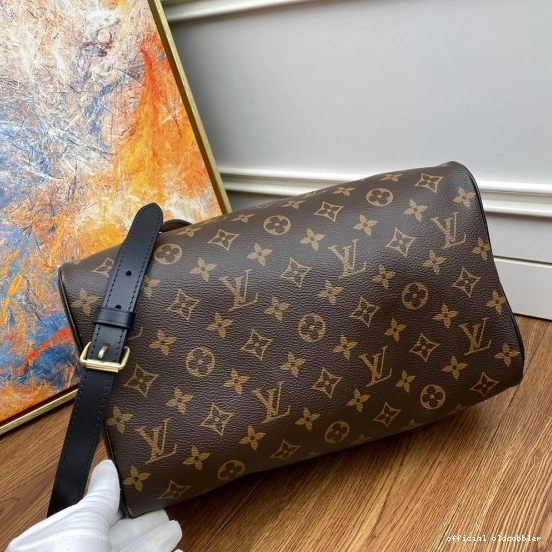 Official oldcobbler VUITTON BANDOULIERE LOUIS 30 SPEEDY 0809